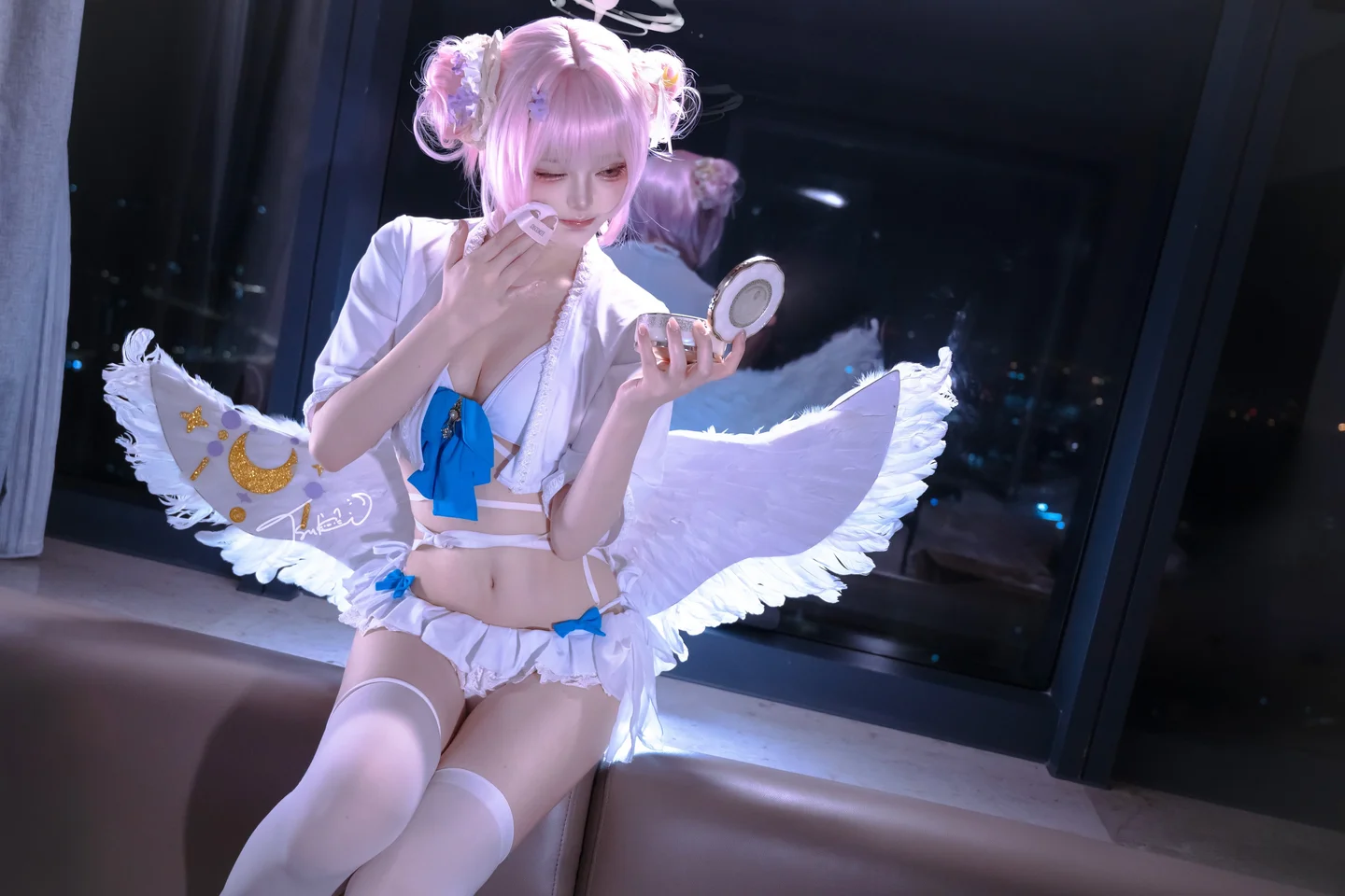 Tsuki_月隐 - 圣园未花 [16P-134MB] tg@simisebaisi 【丝足阁】016.webp